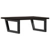 vidaXL Basin Shelf Wall Mounted Steel and Solid Wood Oak