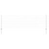 vidaXL Euro Fence with Post 25 x 0.8 m Galvanised Steel Silver Mesh