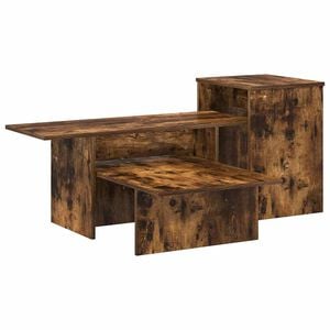 vidaXL Console Table Smoked Oak 91.5 x 35 x 38.5 cm Engineered Wood