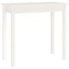vidaXL Console Table White 80x40x75 cm Solid Wood Pine