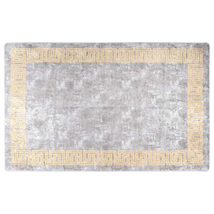 vidaXL Rug Washable 80x150 cm Grey Anti Slip