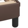 vidaXL Bed Frame without Mattress "Zadar" Brown 100x200 cm Faux Leather