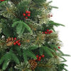 vidaXL Artificial Hinged Christmas Tree Green 240 cm PE and PVC