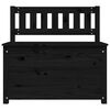 vidaXL Bench Black 80x41x77 cm Solid Wood Pine