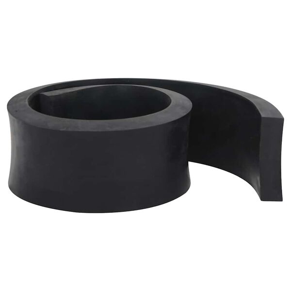vidaXL Rubber Edge for Snow Plow Black 120x8x2 cm