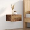 vidaXL Bedside Cabinet Old Wood 35 x 35 x 20 cm Engineered Wood