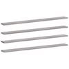 vidaXL Wall Shelves 4 pcs Grey Sonoma 100x10x1,5 cm Engineered Wood