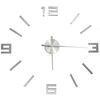 vidaXL 3D Wall Clock Modern Design Silver 100 cm XXL