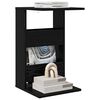 vidaXL Side Table Black Oak 40 x 35 x 60.5 cm Engineered Wood