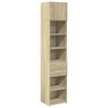 vidaXL Slim Storage Cabinet Sonoma Oak 45x42.5x225 cm Engineered Wood