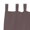 vidaXL Blackout Curtains with Rings 2 pcs Dark Brown 175 x 140 cm