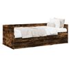 vidaXL Daybed with Drawers without Mattress Smoked Oak 90x200 cm