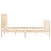 vidaXL Bed Frame without Mattress King Size Solid Wood Pine