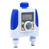 vidaXL Electronic Dual Outlet Water Timer with Rain Delay