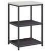 vidaXL Kitchen Storage Set with Shelf with Storage 2 pcs Black Steel