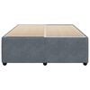 vidaXL Bed Frame without Mattress Dark Grey 140x200 cm Velvet