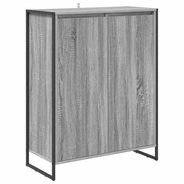 vidaXL Shoe Cabinet Grey Sonoma 79 x 36 x 100 cm Engineered Wood