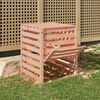 vidaXL Composter 63.5x63.5x77.5 cm Solid Wood Douglas