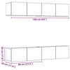 vidaXL Wall Mounted TV cabinets 4 pcs Old Wood Engineered Wood