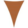 vidaXL Sun Shade Sail Orange and Brown 5 x 7 x 7 m