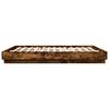 vidaXL Bed Frame without Mattress Smoked Oak 200x200 cm