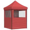 vidaXL Party Tent Folding Burgundy 200 x 200 x 306 cm Oxford Fabric