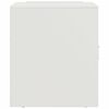 vidaXL Bedside Cabinet White 34.5x39x44 cm Steel