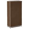 Fabric Shoe Cabinet with Cover 58 x 28 x 106 cm Brown