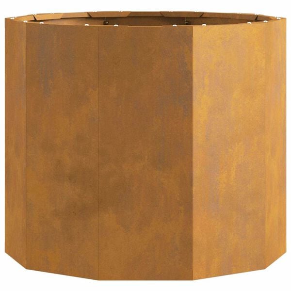 vidaXL Planter Rusty 60 x 60 x 50 cm Weathering Steel