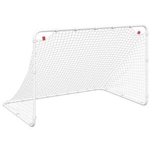 vidaXL Soccer Goal White 122x81x81 cm Steel