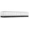vidaXL Aviary with Extension Silver 1139x307x212 cm Steel