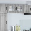 vidaXL Kitchen Cabinet with Storage Kalmar Grey Sonoma 40 x 31 x 40 cm