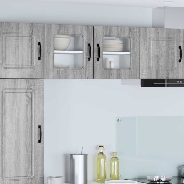 vidaXL Kitchen Cabinet with Storage Kalmar Grey Sonoma 40 x 31 x 40 cm