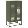 vidaXL Highboard Olive Green 68x39x123 cm Steel