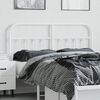 vidaXL Metal Headboard White 140 cm