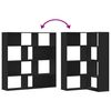 vidaXL Corner Bookcase 4-Tier Black 85x85x140 cm Engineered Wood