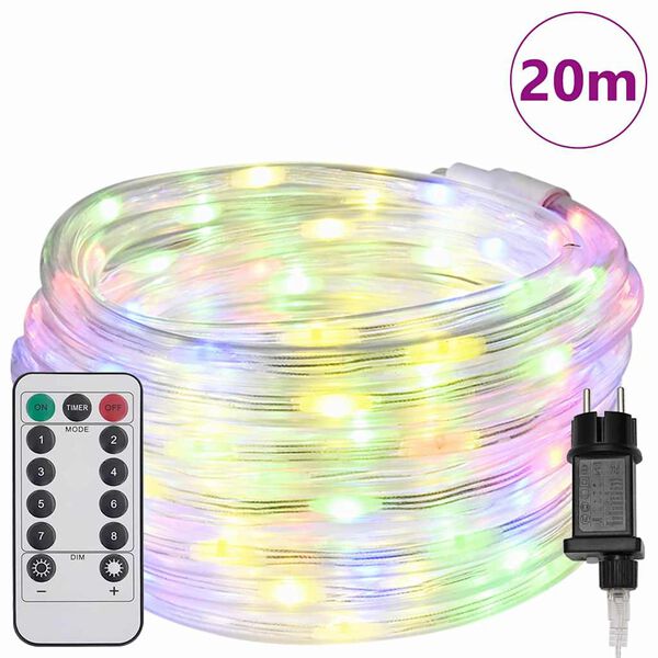 vidaXL Rope Light with 480 LEDs Multicolour 20 m PVC