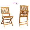 vidaXL Garden Bistro Set 3 pcs Brown Solid Acacia Wood