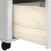 vidaXL Kitchen Trolley FLORO White 72.5 x 45 x 80 cm Solid Pine Wood