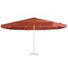 vidaXL Replacement Fabric for Outdoor Parasol Terracotta 500 cm