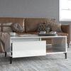 vidaXL Coffee Table High Gloss White 90x50x36.5 cm Engineered Wood
