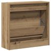 vidaXL Shoe Cabinet Artisan oak 60 x 21 x 57 cm Engineered wood