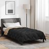 vidaXL Winter Duvet Black and Taupe 220 x 140 cm Microfiber