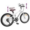 vidaXL Mountain Bike 20'' 6-Speed for 5-8 Years Old White
