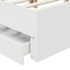 vidaXL Bed Frame with Drawer White 150 x 200 cm Engineer Wood