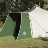 vidaXL Tipi Tent with Roof Green and Beige 492 x 492 x 275 cm Fabric