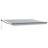 vidaXL Retractable Awning Anthracite and White 4.5x3 m Fabric&Aluminium