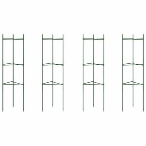 vidaXL Tomato Cages 4 pcs 116 cm Steel and PP