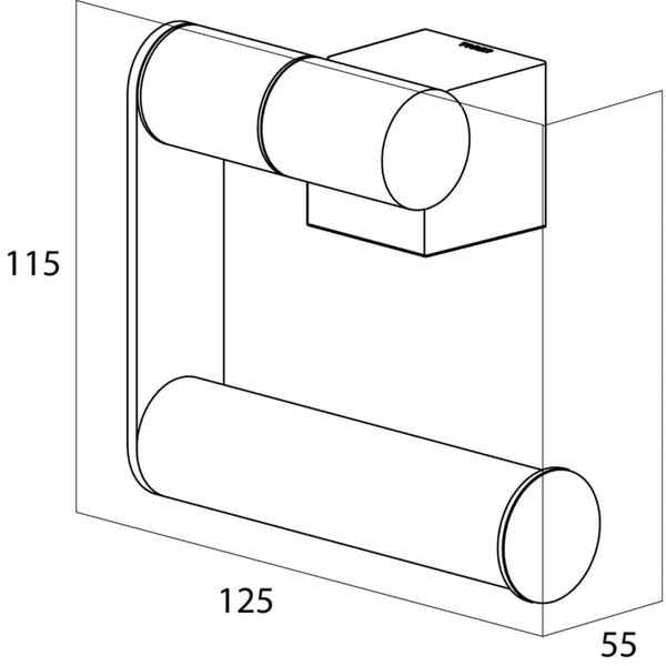 Tiger Toilet Roll Holder Nomad Black 249030746