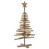 vidaXL Christmas Tree with Stand Brown 120 cm Solid teak wood